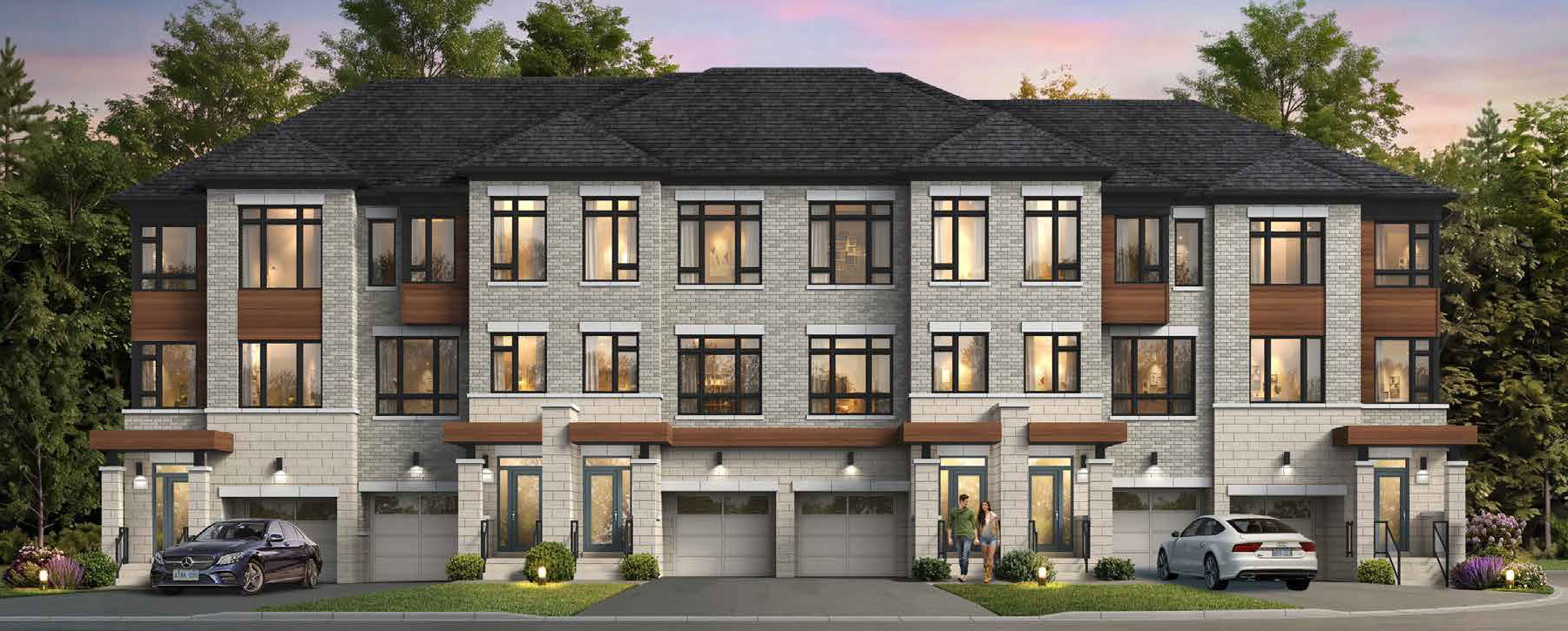 External rendering of Valley Brooke Townhomes