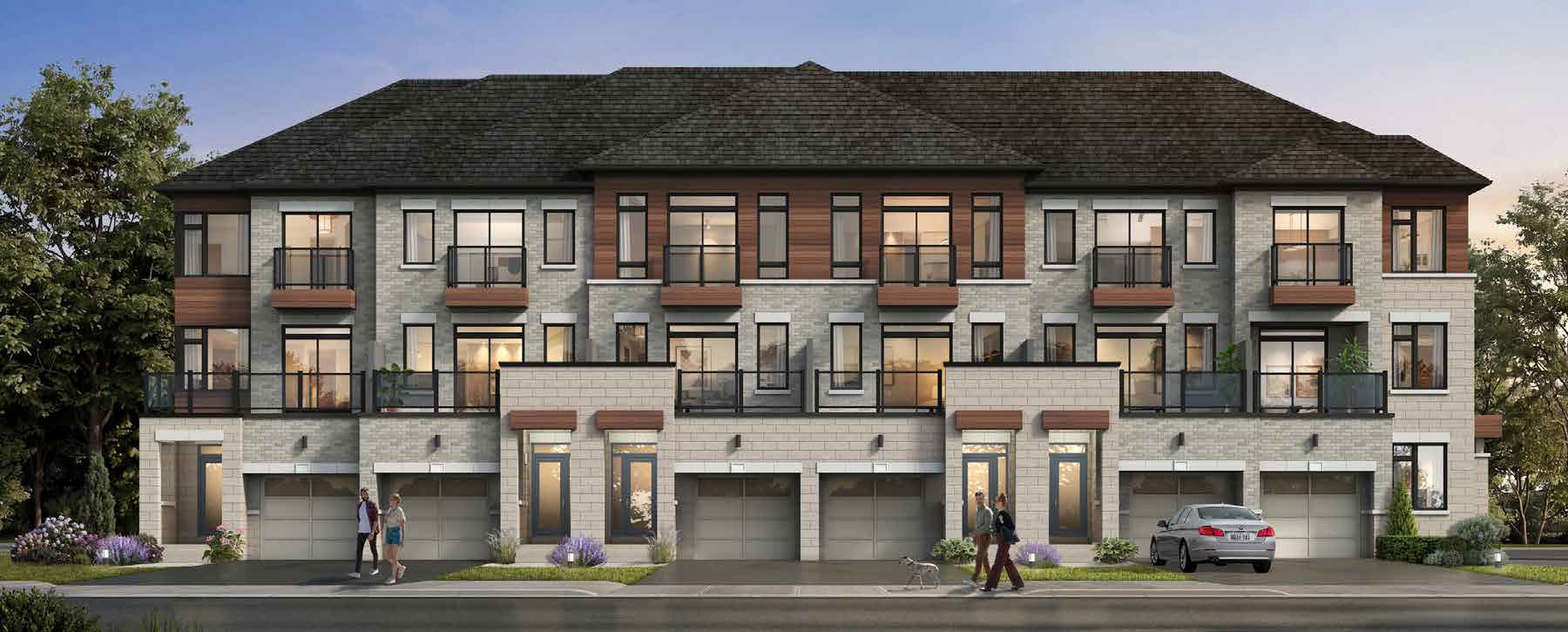 External rendering of Valley Brooke Townhomes